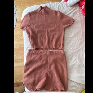 Anthropologie knit loungewear set